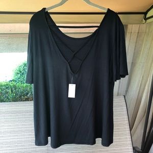 Maurices T-shirt with Criss cross back